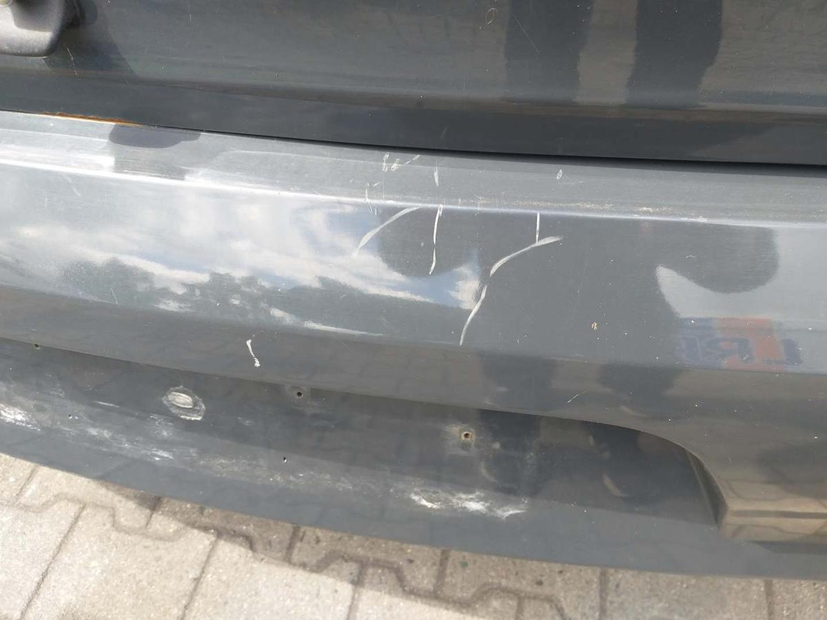 VW Fox original Stoßstange Stossfänger hinten LI7F Uranograu Bj.2010